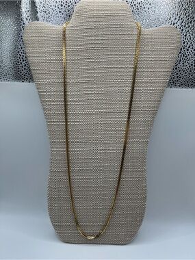Classic Gold Long Chain Necklace for Women by Les Bernard